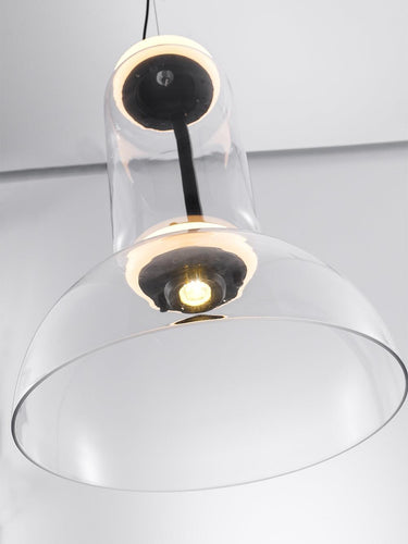 Cylindrical Clear Glass Chandelier - LUUGAA