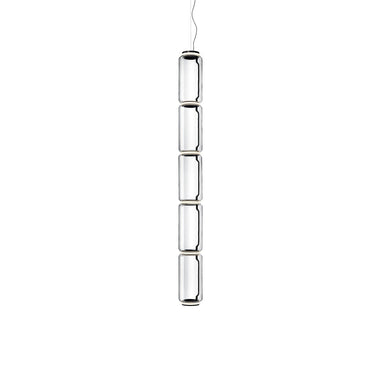 Cylindrical Clear Glass Chandelier - LUUGAA