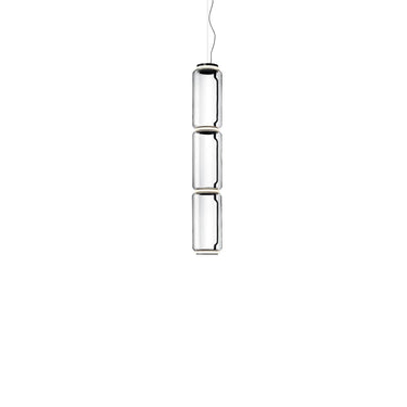 Cylindrical Clear Glass Chandelier - LUUGAA