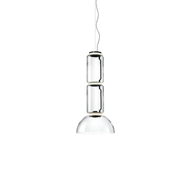 Cylindrical Clear Glass Chandelier - LUUGAA