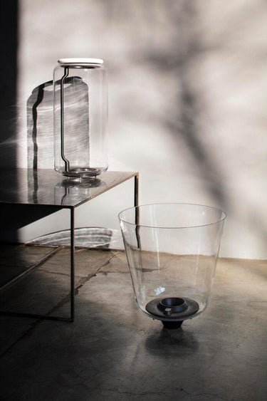 Cylindrical Clear Glass Chandelier - LUUGAA
