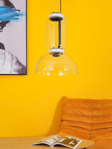 Cylindrical Clear Glass Chandelier - LUUGAA