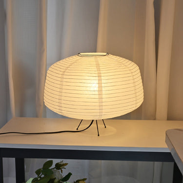Cylindrical Rice Paper Table Lamp - LUUGAA