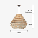 Dreamlight Rattan Woven Pendant Light - LUUGAA