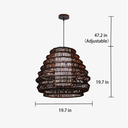 Dreamlight Rattan Woven Pendant Light - LUUGAA
