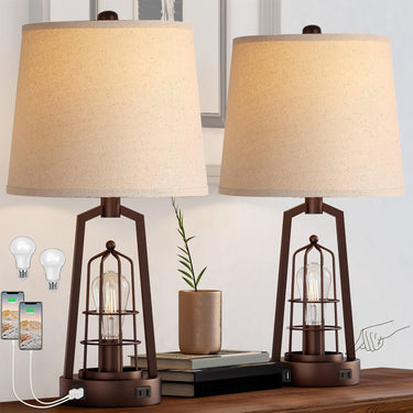 Rustic Farmhouse Table Lamp