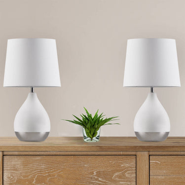 Liora Two-Tone Ceramic Table Lamps