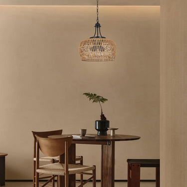 Earth Light Rattan Woven Pendant Light - LUUGAA