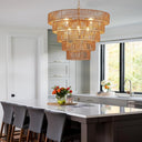 Eden Glow Rattan Woven Pendant Light - LUUGAA