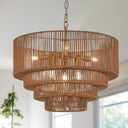 Eden Glow Rattan Woven Pendant Light - LUUGAA