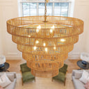 Eden Glow Rattan Woven Pendant Light - LUUGAA