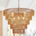 Eden Glow Rattan Woven Pendant Light - LUUGAA