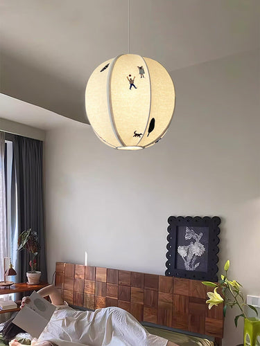 Embroidered Pendant Light - LUUGAA