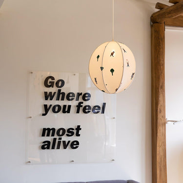 Embroidered Pendant Light - LUUGAA