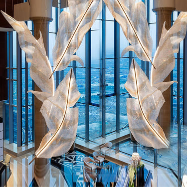 Falling Leaves Glass Chandelier - LUUGAA