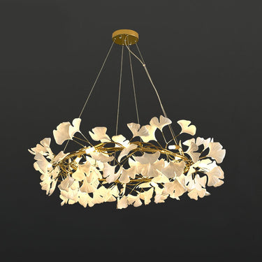 Ginkgo Halo Chandelier - LUUGAA