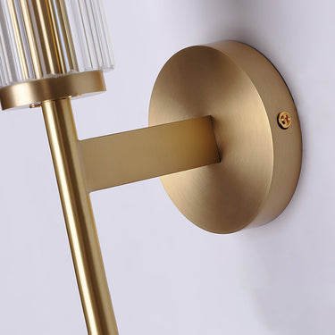 Glass Linear Brass Wall Light - LUUGAA