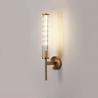 Glass Linear Brass Wall Light - LUUGAA
