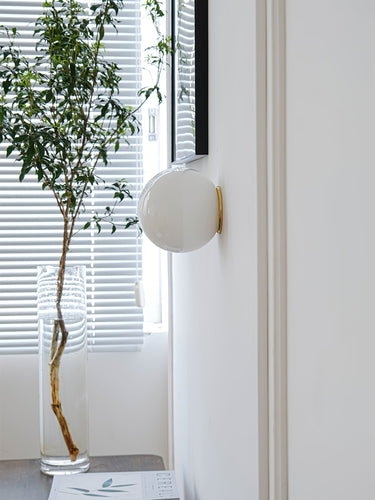 Glass Mini Orb Wall Lamp - LUUGAA
