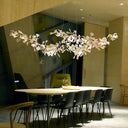 Gold White Leaves Combination Ginkgo Chandeliers - LUUGAA