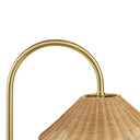 Golden Rattan Elegance Floor Lamp - LUUGAA