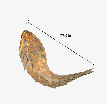 Graceful Koi Gliding Wall Lamp - LUUGAA