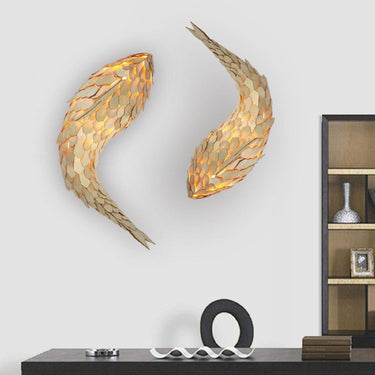 Graceful Koi Gliding Wall Lamp - LUUGAA