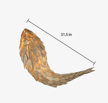 Graceful Koi Gliding Wall Lamp - LUUGAA