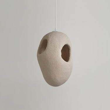 Hand - Built White Pendant Lamp - LUUGAA
