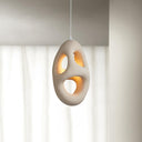 Hand - Built White Pendant Lamp - LUUGAA