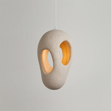 Hand - Built White Pendant Lamp - LUUGAA