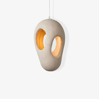 Hand - Built White Pendant Lamp - LUUGAA