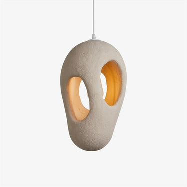 Hand - Built White Pendant Lamp - LUUGAA