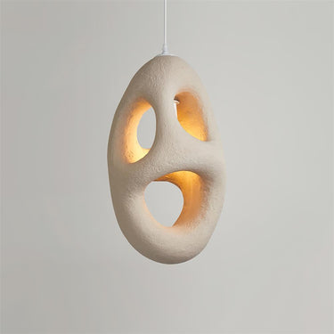 Hand - Built White Pendant Lamp - LUUGAA