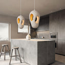 Hand - Built White Pendant Lamp - LUUGAA