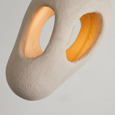 Hand - Built White Pendant Lamp - LUUGAA