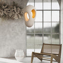 Hand - Built White Pendant Lamp - LUUGAA