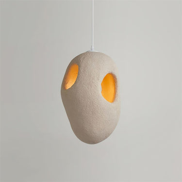 Hand - Built White Pendant Lamp - LUUGAA