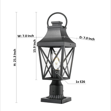 Heritage Lantern Outdoor Post Light - LUUGAA