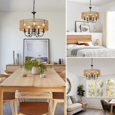 Holy Rattan Woven Pendant Light - LUUGAA