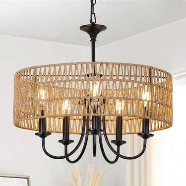 Holy Rattan Woven Pendant Light - LUUGAA