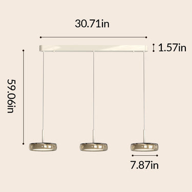 Italian Style Glass Pendant Light - LUUGAA