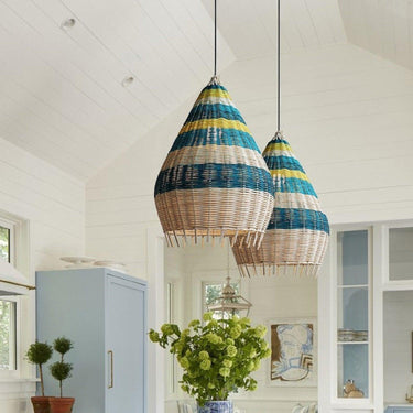 Lsle Man Charm Rattan Woven Pendant Light - LUUGAA