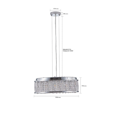 Luminous Circle Modern Crystal Chandelier - LUUGAA