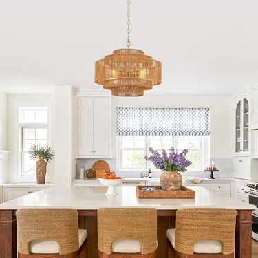 Lush Lantern Rattan Woven Pendant Light - LUUGAA