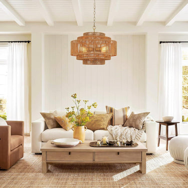 Lush Lantern Rattan Woven Pendant Light - LUUGAA