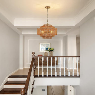 Lush Lantern Rattan Woven Pendant Light - LUUGAA