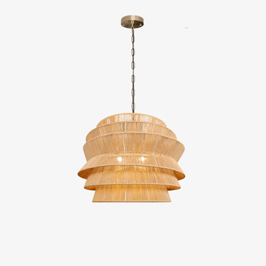 Manzhu Shahua Rattan Woven Pendant Light - LUUGAA