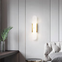 Melange Elongated Alabaster Wall Lamp - LUUGAA