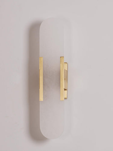 Melange Elongated Alabaster Wall Lamp - LUUGAA